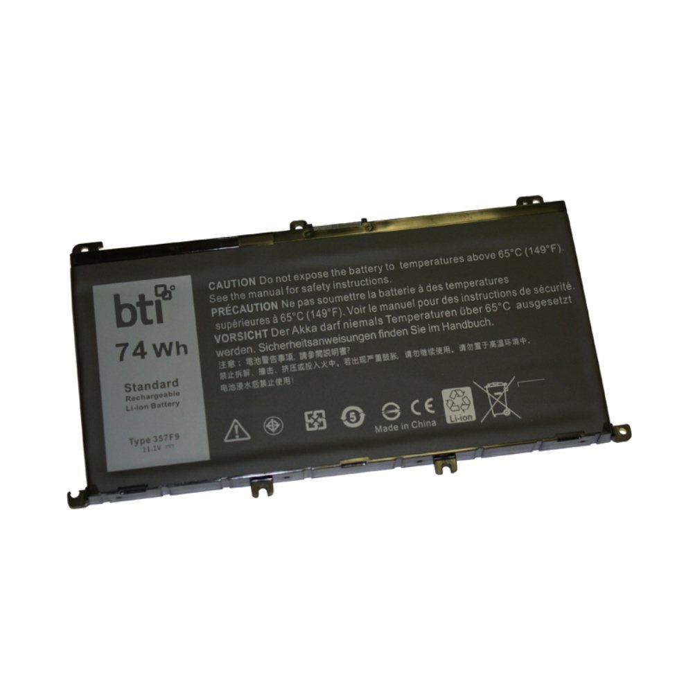 BTI 6-cell 73Wh 71JF4 compatible laptop battery for Dell Inspiron 5576 5577 7557 7559 - 18 month warranty - Image 1