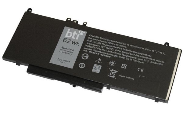 BTI 4-cell 62Wh HK6DV compatible laptop battery for Dell Latitude E5470 E5570 Precision 3510 - 18 month warranty