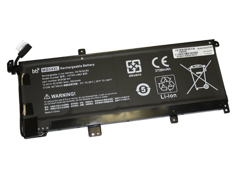 BTI HSTNN-UB6X compatible 55.67Wh 4-cell battery for HP ENVY X360 CONVERTIBLE 15 - Image 1