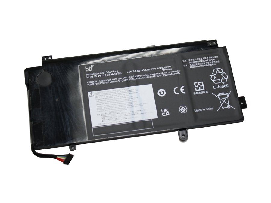 BTI 00HW014 compatible 67Wh 4-cell battery for LENOVO YOGA 15 - Image 1