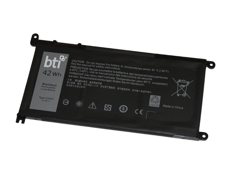 BTI 051KD7 compatible 42Wh 3-cell battery for Dell Chromebook 3180 - Image 1