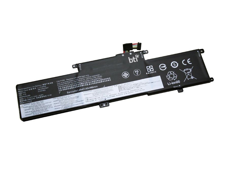 BTI 01AV481 compatible 45Wh 3-cell battery for Lenovo Yoga L380 L390 - Image 1