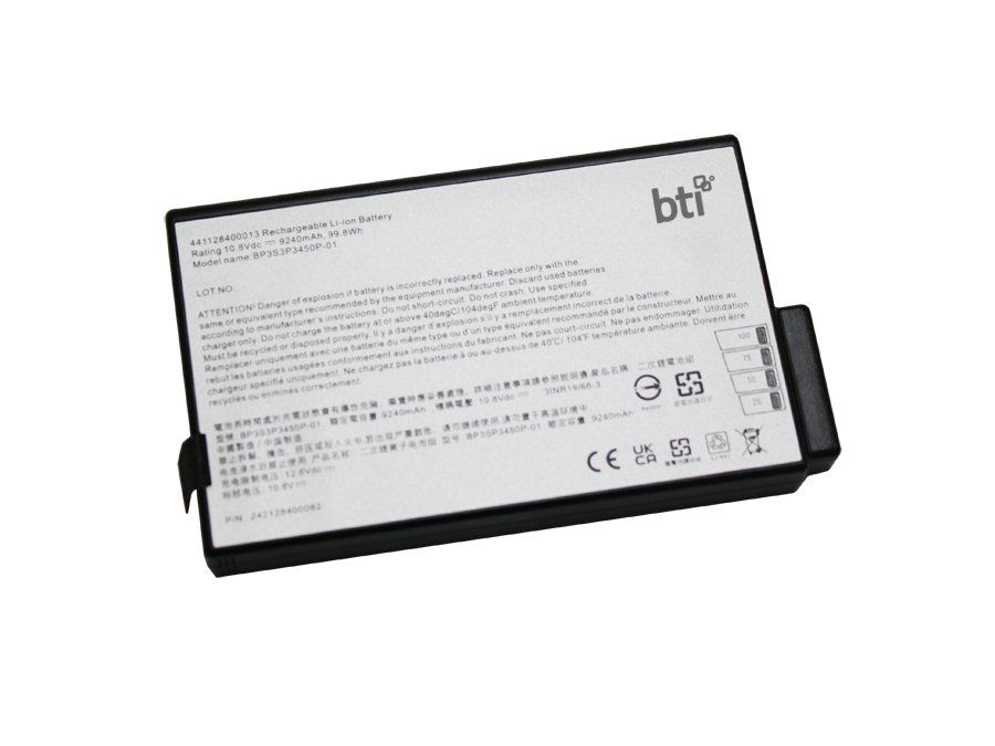 BTI 242128400082 compatible 99.8Wh 9-cell battery for GETAC X500 V100 V200 B300 S400 - Image 1