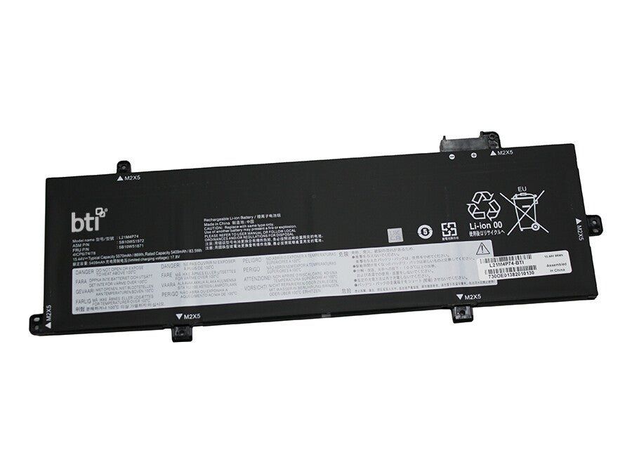 BTI 5B11M90036 compatible 88Wh 4-cell battery for LENOVO THINKPAD P16S - Image 1