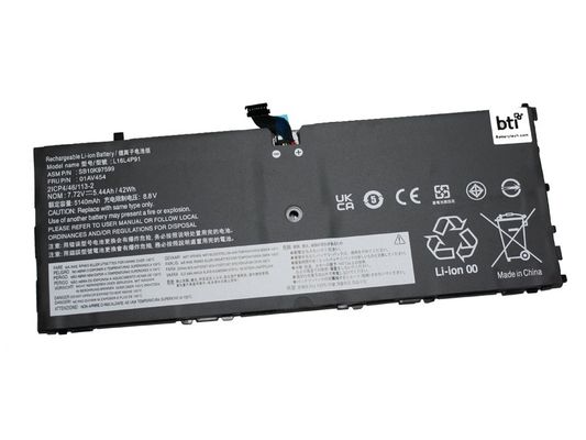 BTI 01AV453 compatible 42Wh 3-cell battery for LENOVO THINKPAD X1 TABLET G3