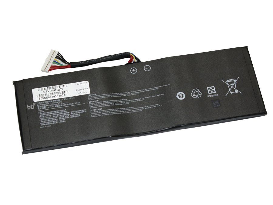 BTI 925TA037H compatible 61.25Wh 4-cell battery for MSI GS43VR 6RE - Image 1