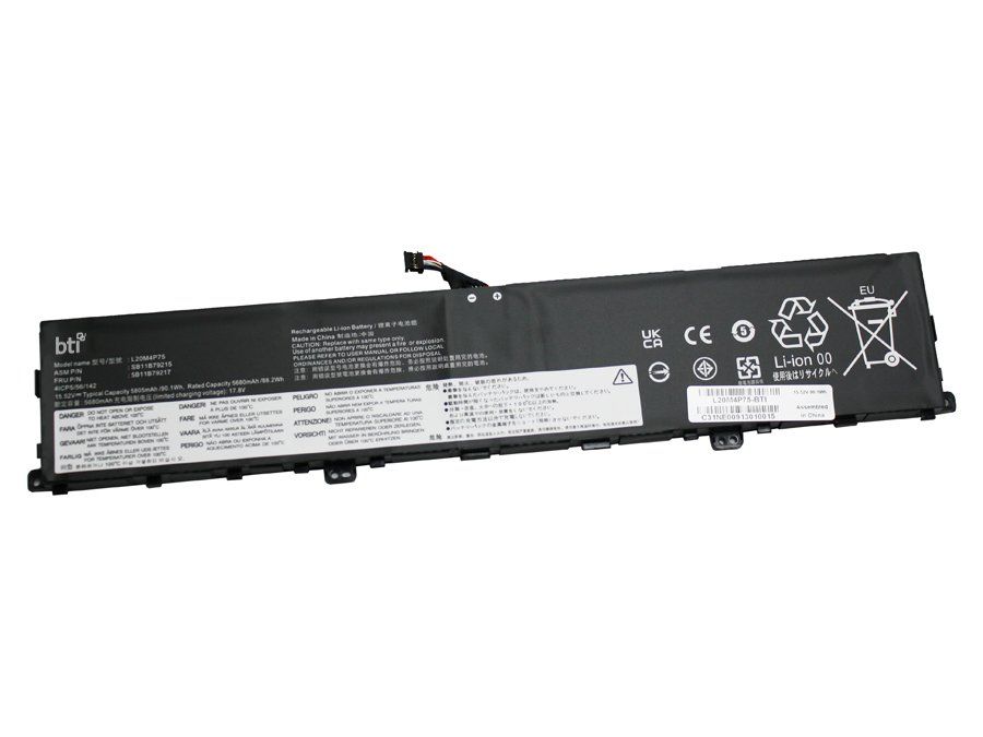 BTI 5B11B79218 compatible 90.1Wh 4-cell battery for LENOVO THINKPAD X1 EXTREME G4 - Image 1