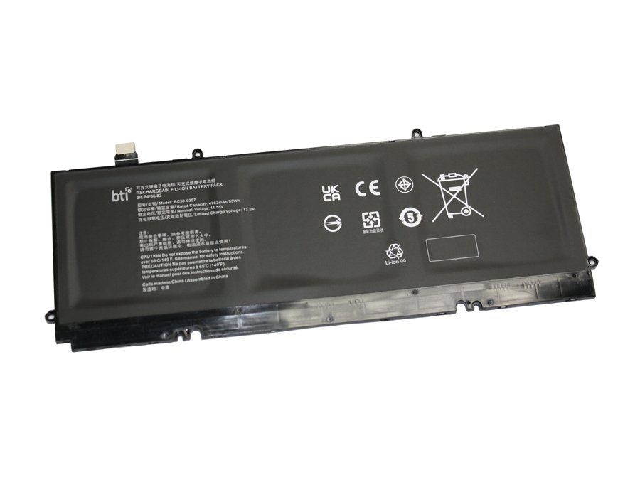 BTI RZ09-0357 compatible 55Wh 3-cell battery for RAZER BOOK 13 FHD BOOK 13 RZ09-0357 2021 - Image 1