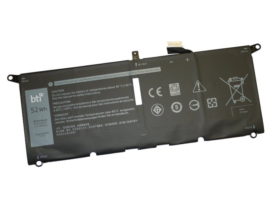 BTI 451-BCDX compatible 52Wh 4-cell battery for Dell XPS 9370 9380 7390 Inspiron 7490 Latitude 3301 - Image 1