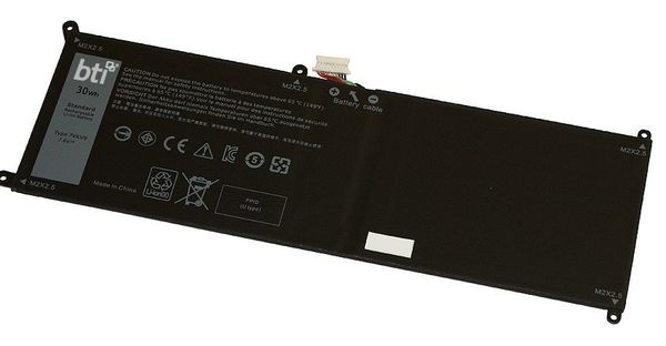 BTI 07VKV9 compatible 30Wh 4-cell battery for DELL LATITUDE 12 7275 XPS 12 9250