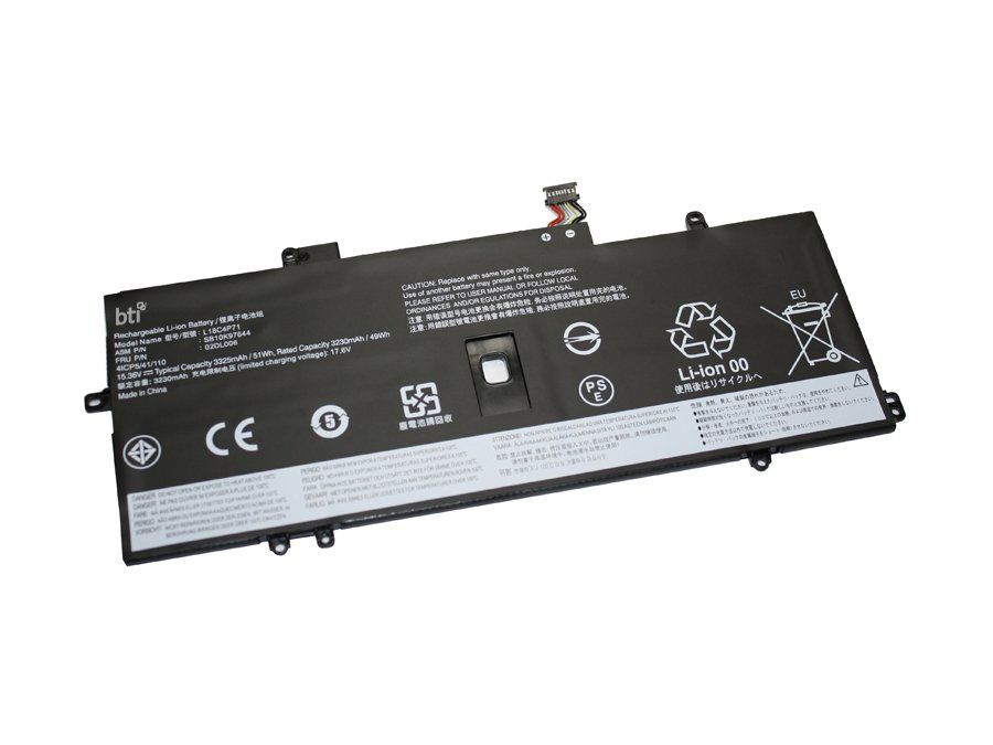 BTI 02DL005 compatible 51Wh 4-cell battery for LENOVO X1 YOGA G4 G5 - Image 1
