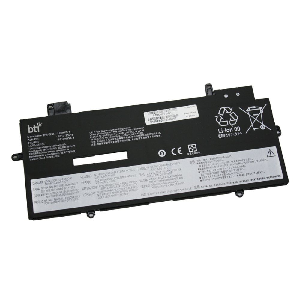 BTI 5B10W13972 compatible 57Wh 4-cell battery for LENOVO Thinkpad X1 Carbon G6 G7 G8 G9 G10 G11 - Image 1