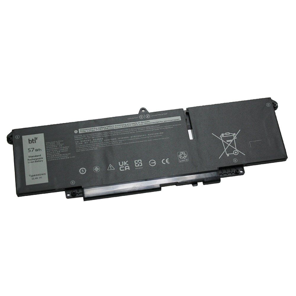 BTI 086D0Y compatible 57Wh 3-cell battery for DELL Latitude 7340 7440 7640 - Image 1