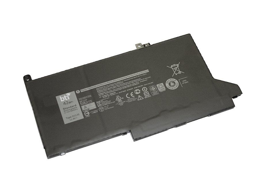 BTI 0DJ1J0 compatible 42Wh 3-cell battery for DELL Latitude 7480 7280 7490 7390 7380 7290 - Image 1