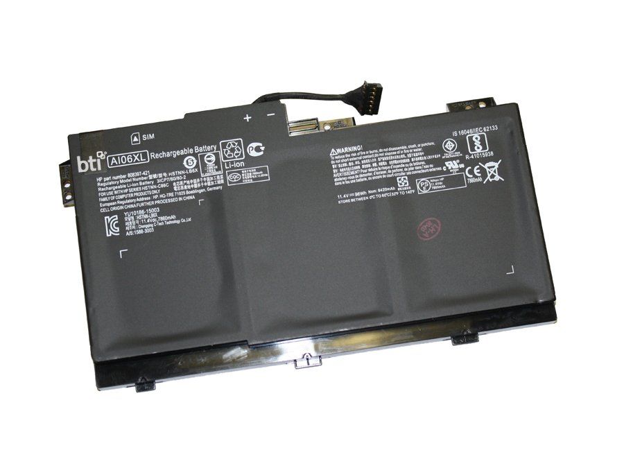 BTI 808397-421 compatible 96Wh 6-cell battery for HP Zbook 17 G3 - Image 1