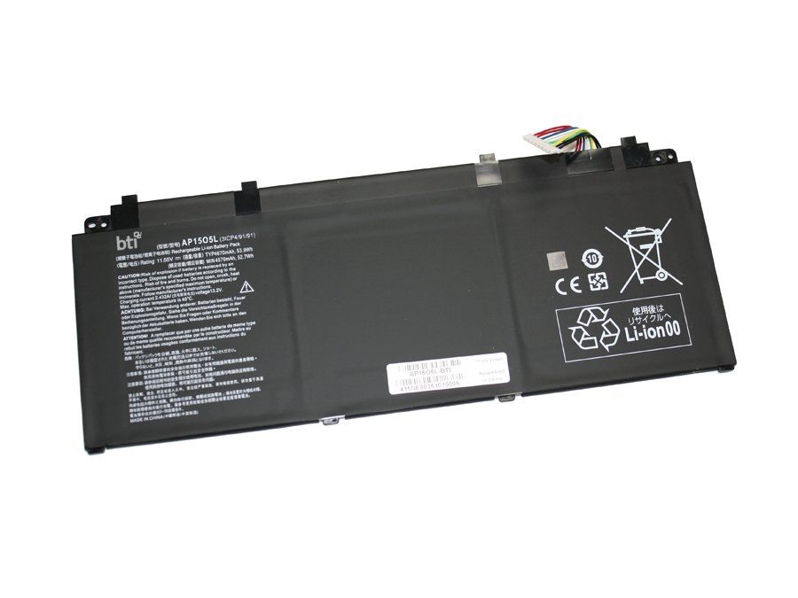 BTI KT.00305.001 compatible 52.7Wh 3-cell battery for ACER SWIFT 5 SF514 SF515 SWIFT 1 SF114 TRITON PT715 - Image 1