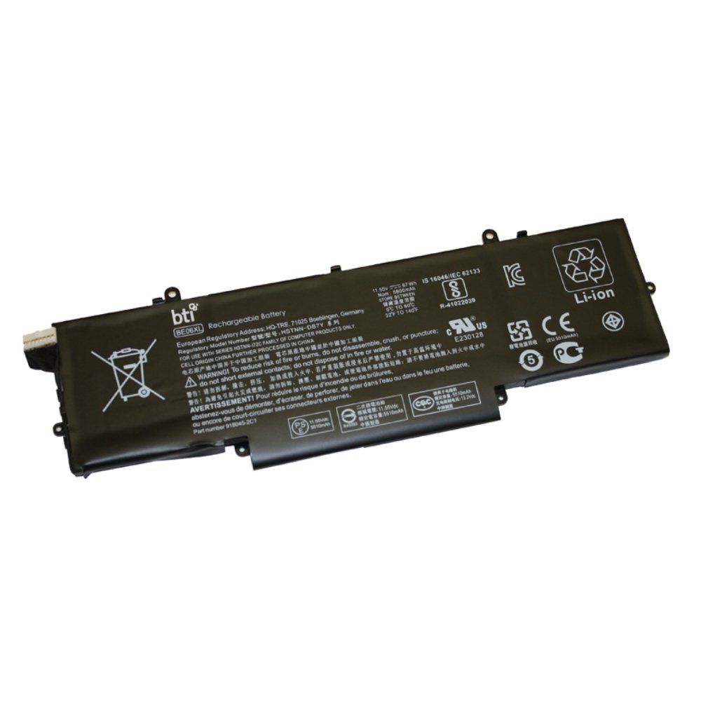 BTI 918045-1C1 compatible 67Wh 6-cell battery for HP Elitebook 1040 G4 - Image 1