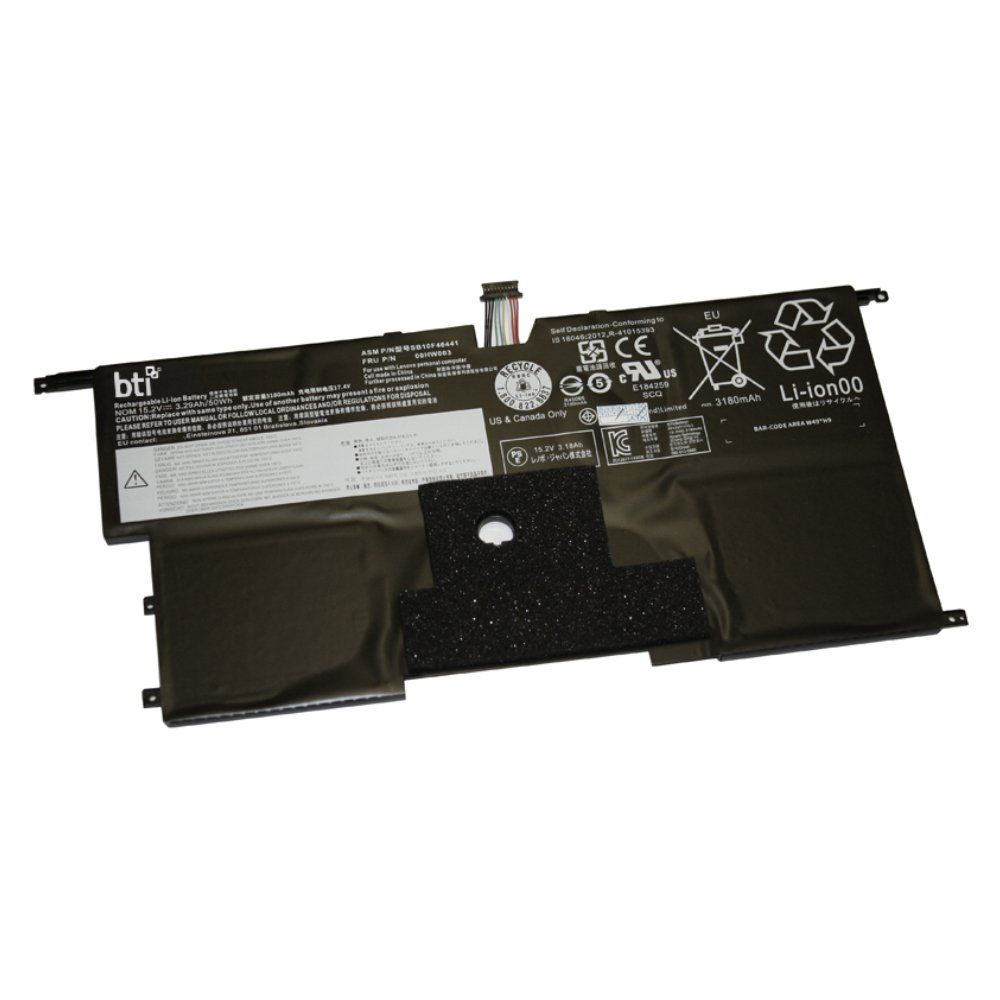 BTI 00HW002 compatible 51Wh 4-cell battery for LENOVO Thinkpad X1 Carbon G3 - Image 1