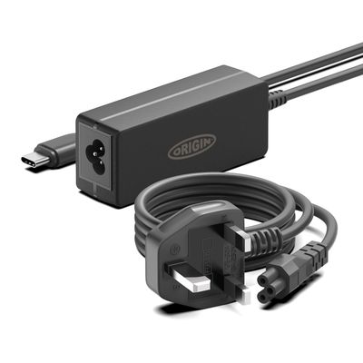 Origin 65W USB-C Adapter with UK Cable