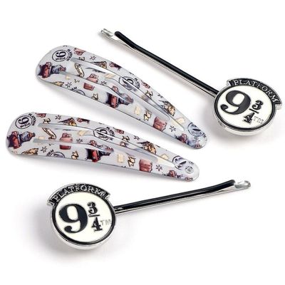 Harry Potter 9 & 3 Quarters Hair Clip Set (Pack of 4) - Multicoloured