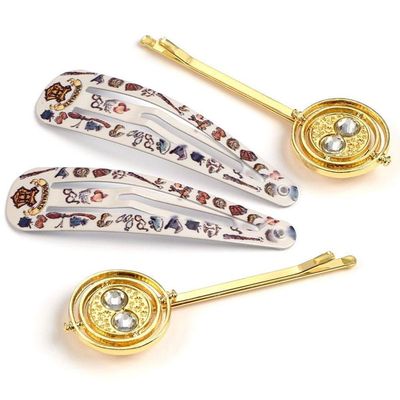 Harry Potter Time Turner Hair Clip Set (Pack of 4) - Multicoloured
