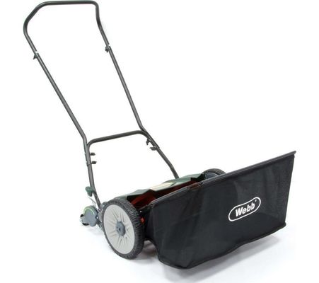 Webb H18 46cm Hand Push Cylinder Roller Lawnmower