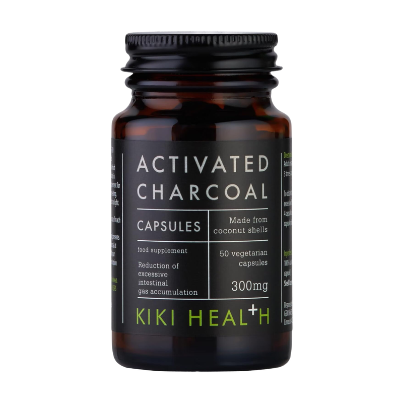 KIKI Health Activated Charcoal - 50 Vegicaps - Image 1