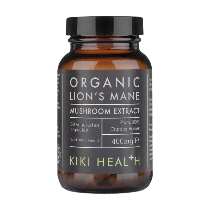 KIKI Health Organic Lion's Mane Extract Mushroom (60 Vegicaps) - Image 1