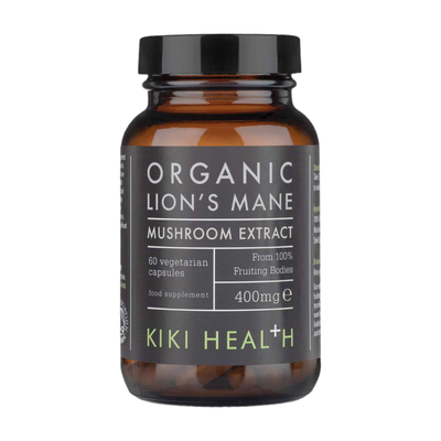 KIKI Health Organic Lion's Mane Extract Mushroom (60 Vegicaps)