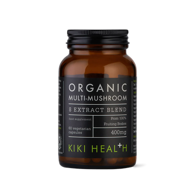 KIKI Health Organic Multi-Mushroom 8 Extract Blend (60 Vegicaps)