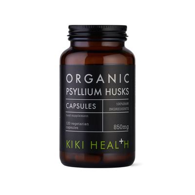 KIKI Health Organic Psyllium Husks - 120 Vegicaps