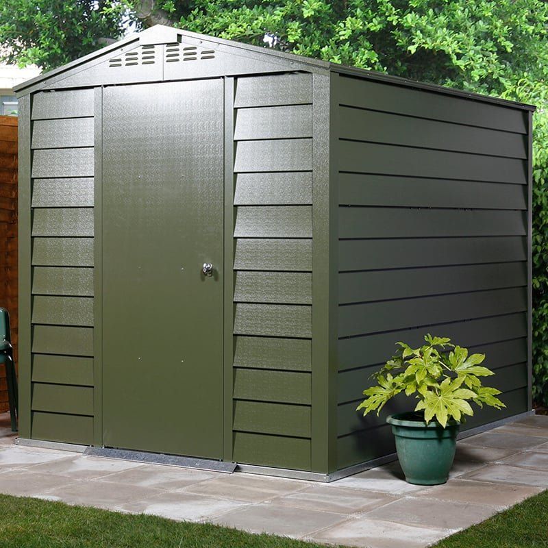 6' x 6' Trimetals Premium Titan 660 Metal Shed (1.76m x 1.76m) - Image 1