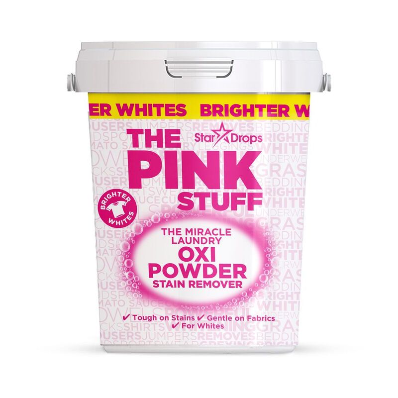 Stardrops The Pink Stuff Stain Remover Powder For Whites 1kg Assorted Packs - Pack of 1 - Image 1