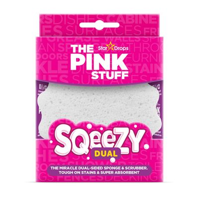 The Pink Stuff Sqeezy Scrubber and Sponge - Grey