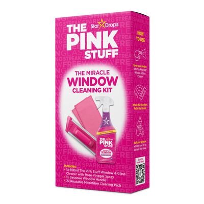 The Pink Stuff Window Cleaning Kit - Pink