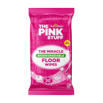Pack of 20 The Pink Stuff Floor Wipes