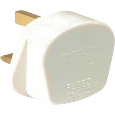 Smj TW13FP White Fused Plug 13A (Trade Pack 20)