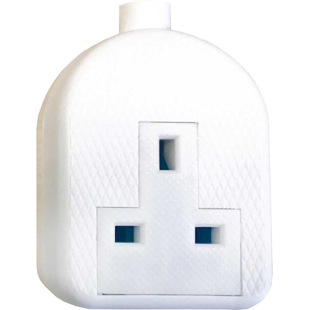 Smj RTS1GW White Trailing Extension Socket 13A 1-Gang - Image 1