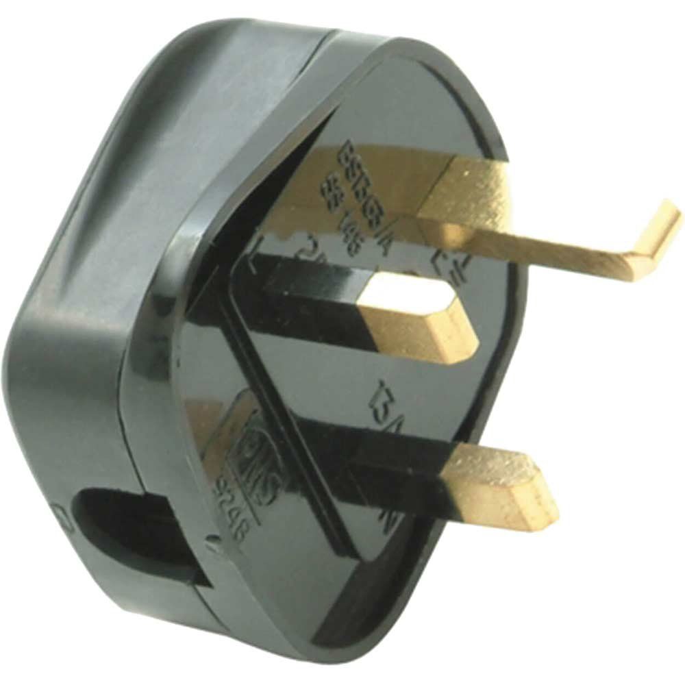 Smj TB13FP Black Fused Plug 13A (Trade Pack 20) - Image 1