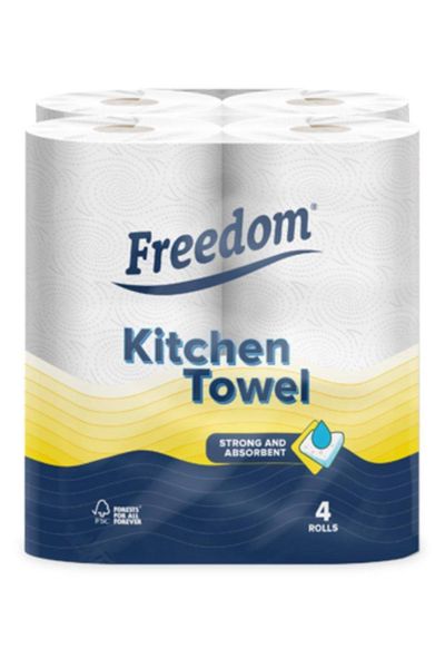Freedom Rhino Multipurpose Kitchen Paper Rolls 24 Rolls - White