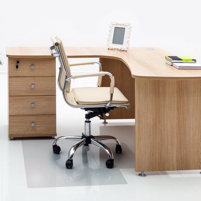 Advantagemat PVC Lipped Chair Mat - Clear / 2.8kg / 90cm x 120cm / n/acm
