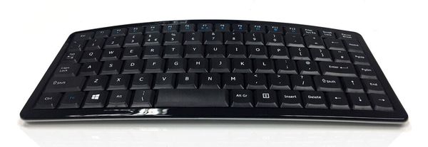 Accuratus Curve keyboard Home RF Wireless + USB QWERTY UK International Black