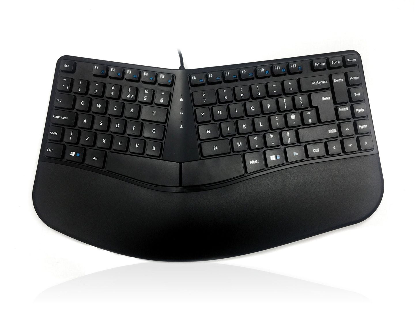 Accuratus KYB-CONTOUR-UBK keyboard Universal USB QWERTY UK English Black - Image 1