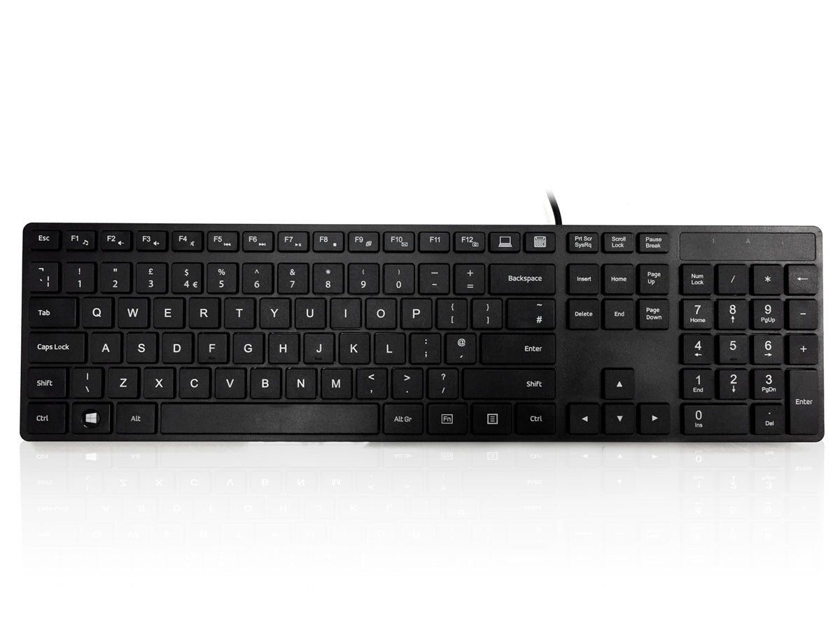Accuratus KYBAC301-UBLK keyboard USB QWERTY English Black - Image 1