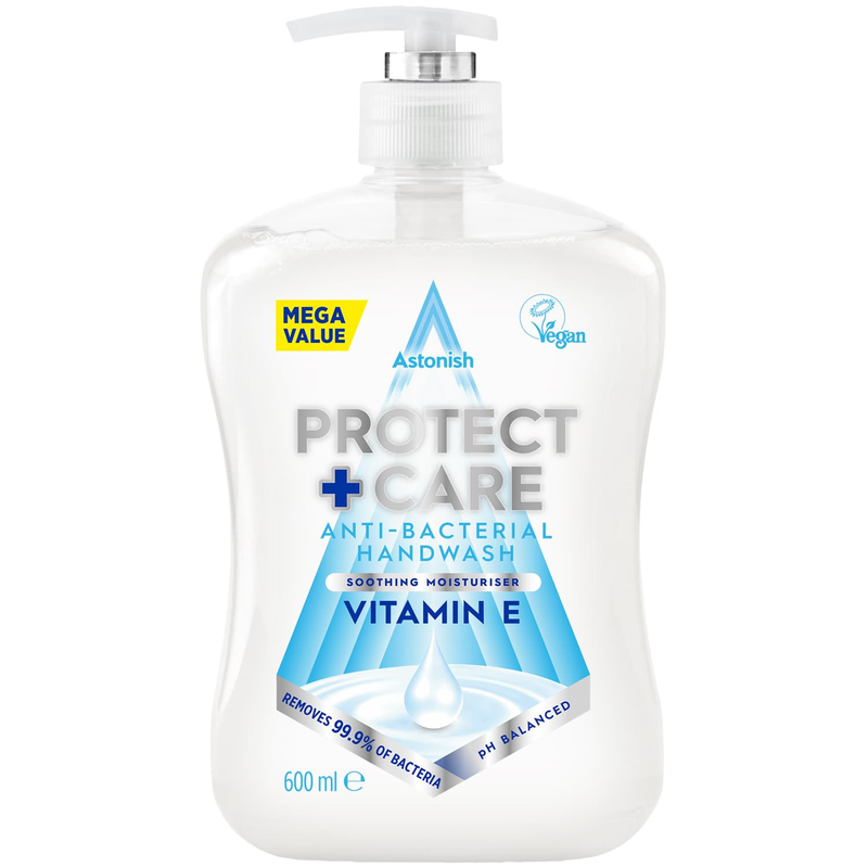 Astonish Protect + Care Anti-Bacterial Handwash Vitamin E 600ml - Image 1