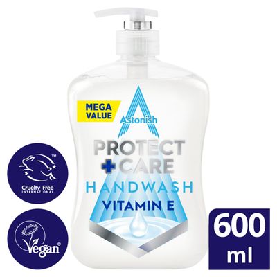 Astonish Protect + Care Anti-Bacterial Handwash Vitamin E 600ml - Thumbnail 2
