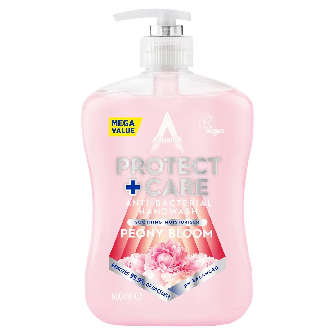 Astonish Protect and Care Anti-Bacterial Peony Bloom Handwash - Image 1