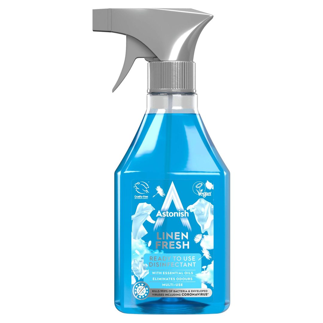 Astonish Linen Fresh Ready to Use Disinfectant 550ml - Image 1