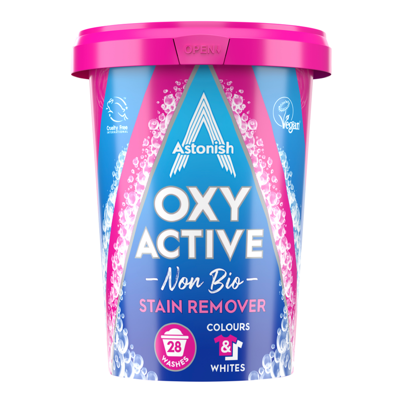 Astonish Oxy Active Non Bio Stain Remover 28 Washes 625g - Image 1