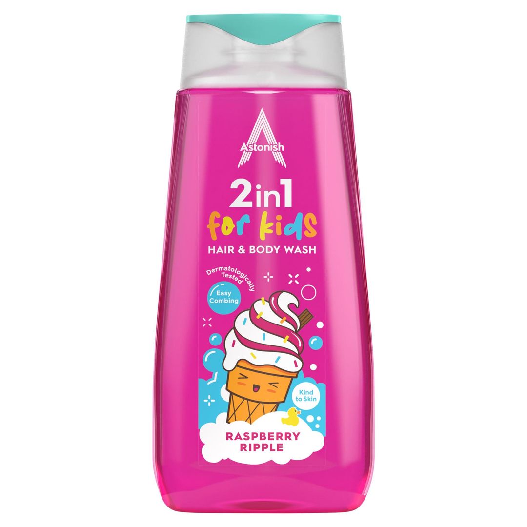 2-in-1 Raspberry Ripple Hair and Bodywash for Kids - Pink - Image 1